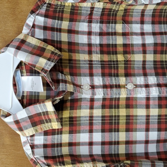 Janie and Jack plaid button down top - Picture 2 of 10